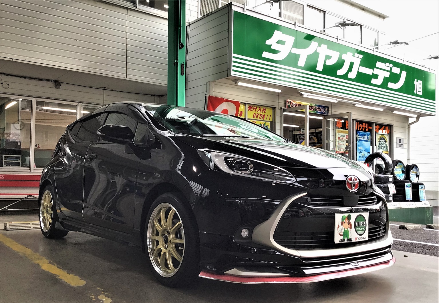 AQUA に１７インチ装着！！