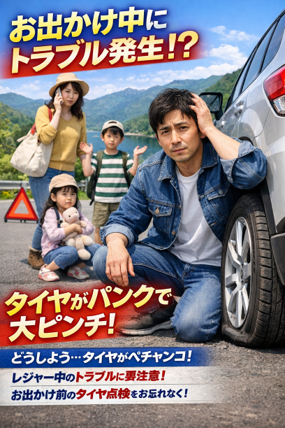 GW間近！　タイヤ点検していますか？