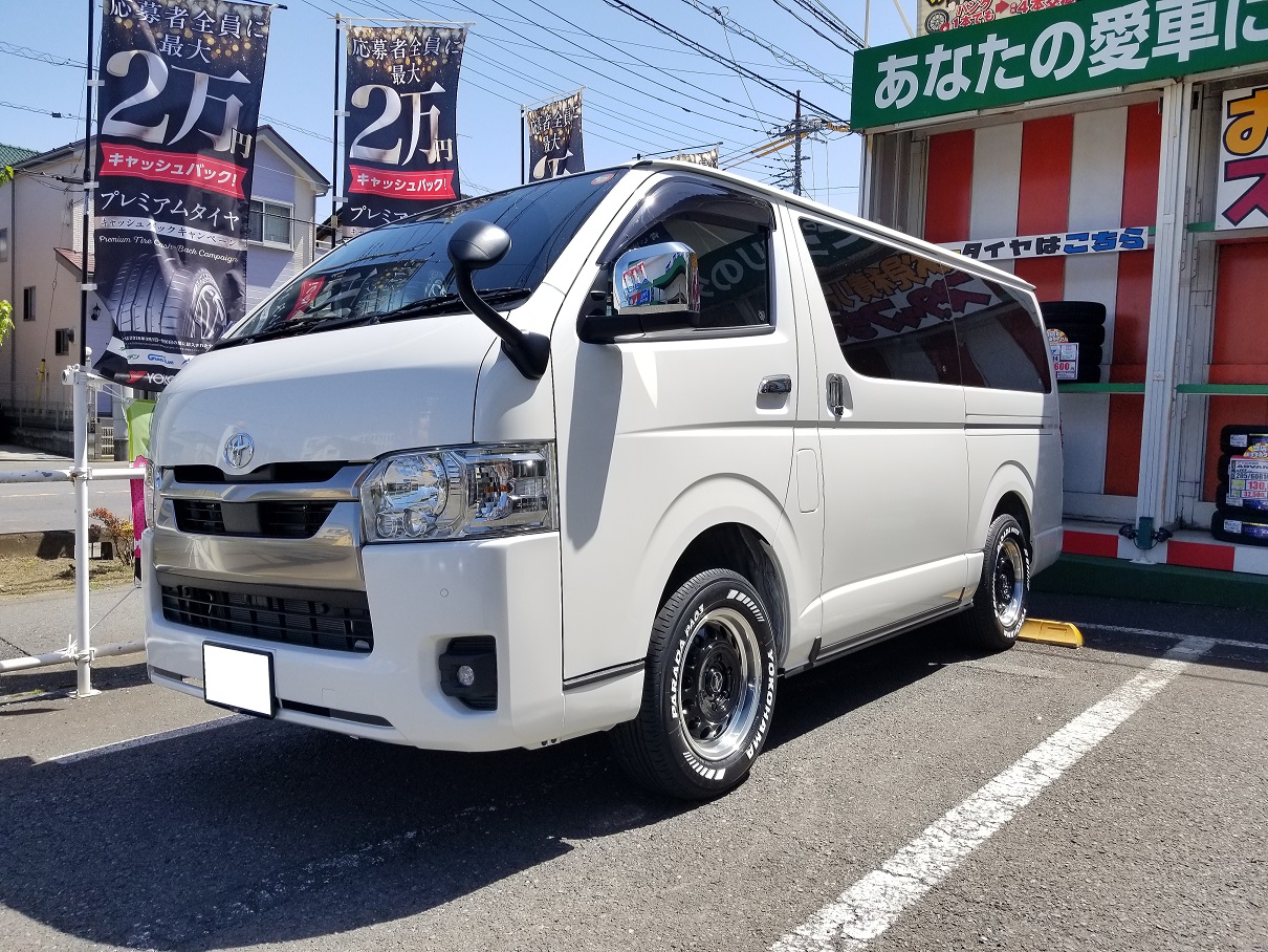 ☆ハイエースにオシャレホイール☆