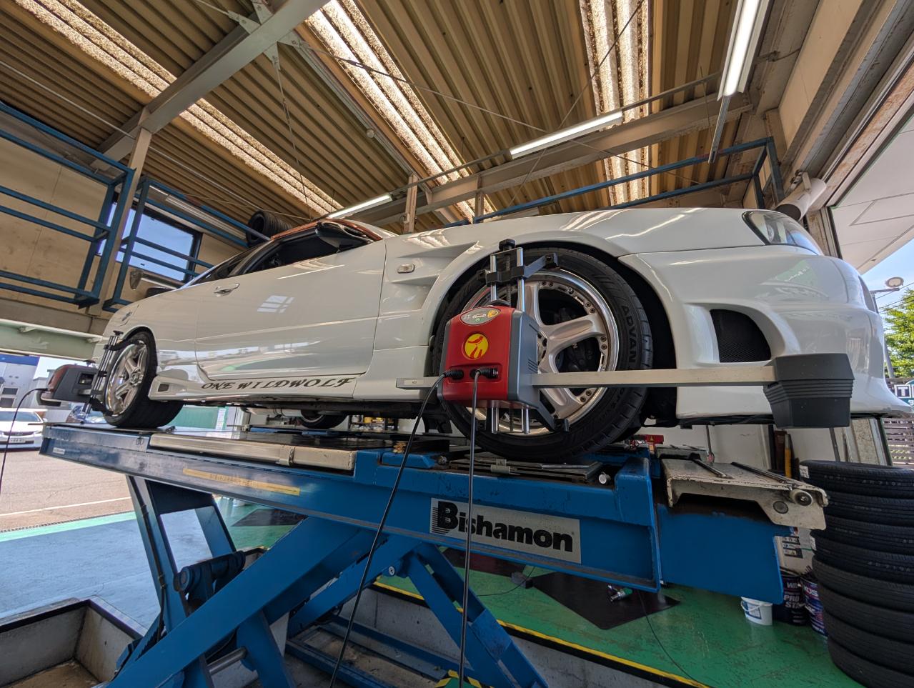 スカイライン　ER34　車高調リフレッシュ！