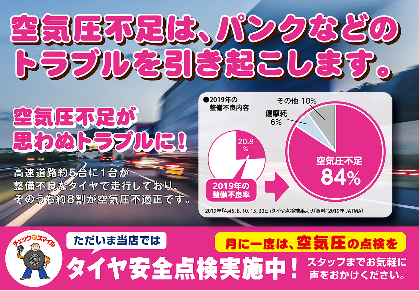安全・安心のための「無料点検」実施中！