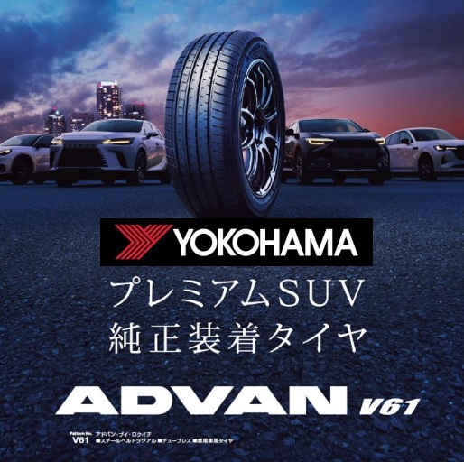 ハリアーに ADVAN V61〜♬