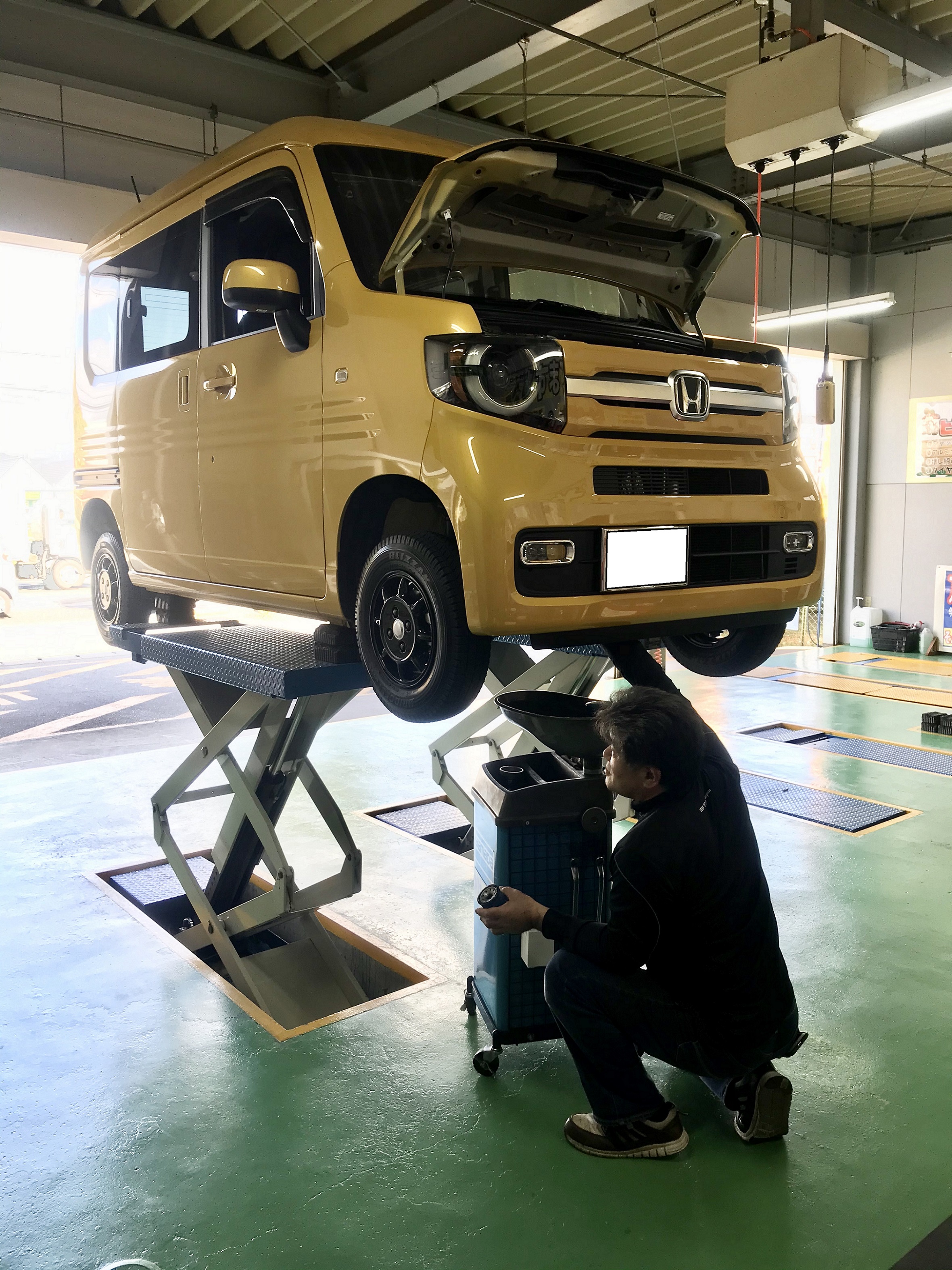 N-VAN オイル交換！