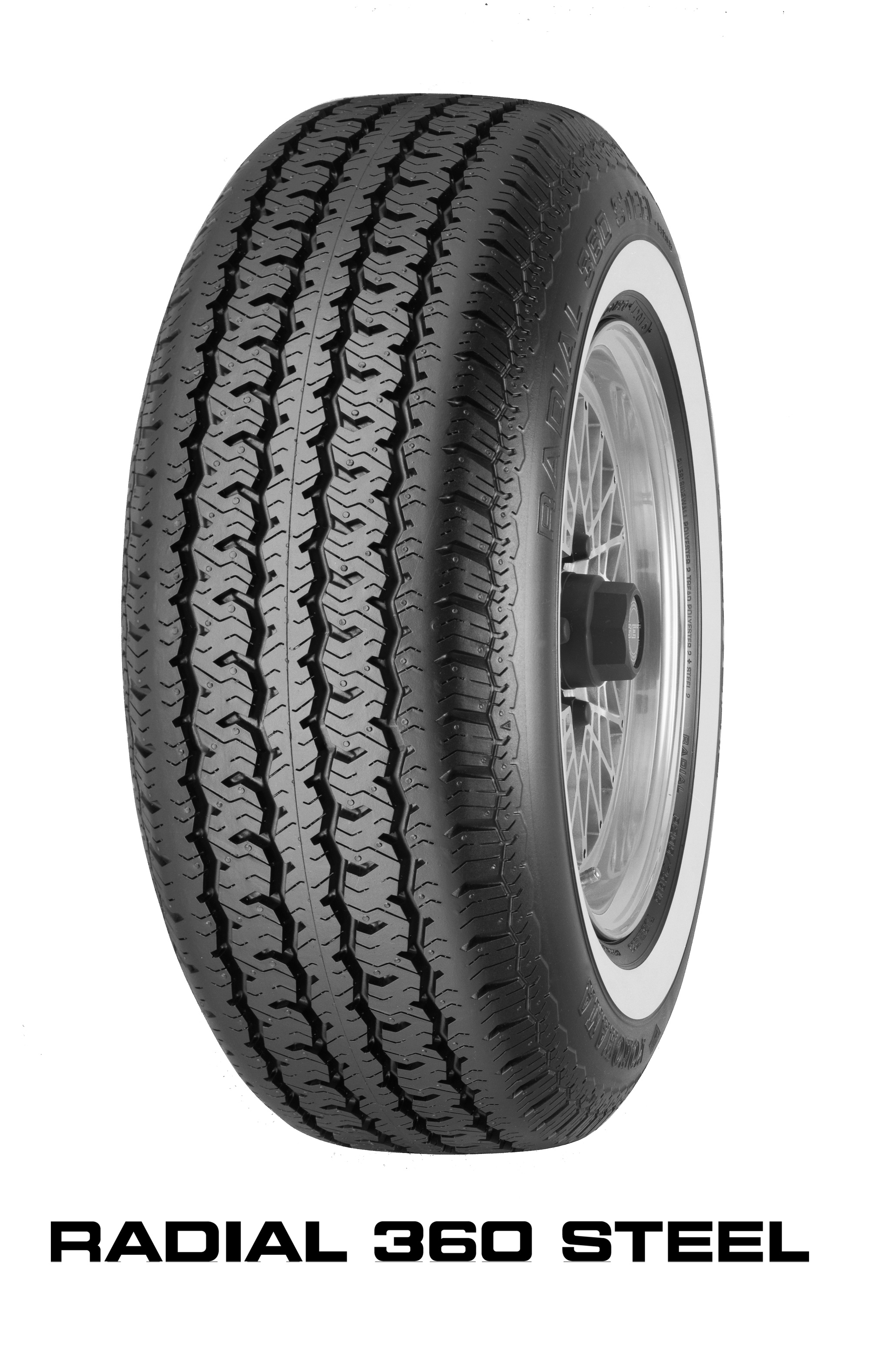 ヒストリックカー向けのホワイトリボンタイヤ「RADIAL 360 STEEL」を発売