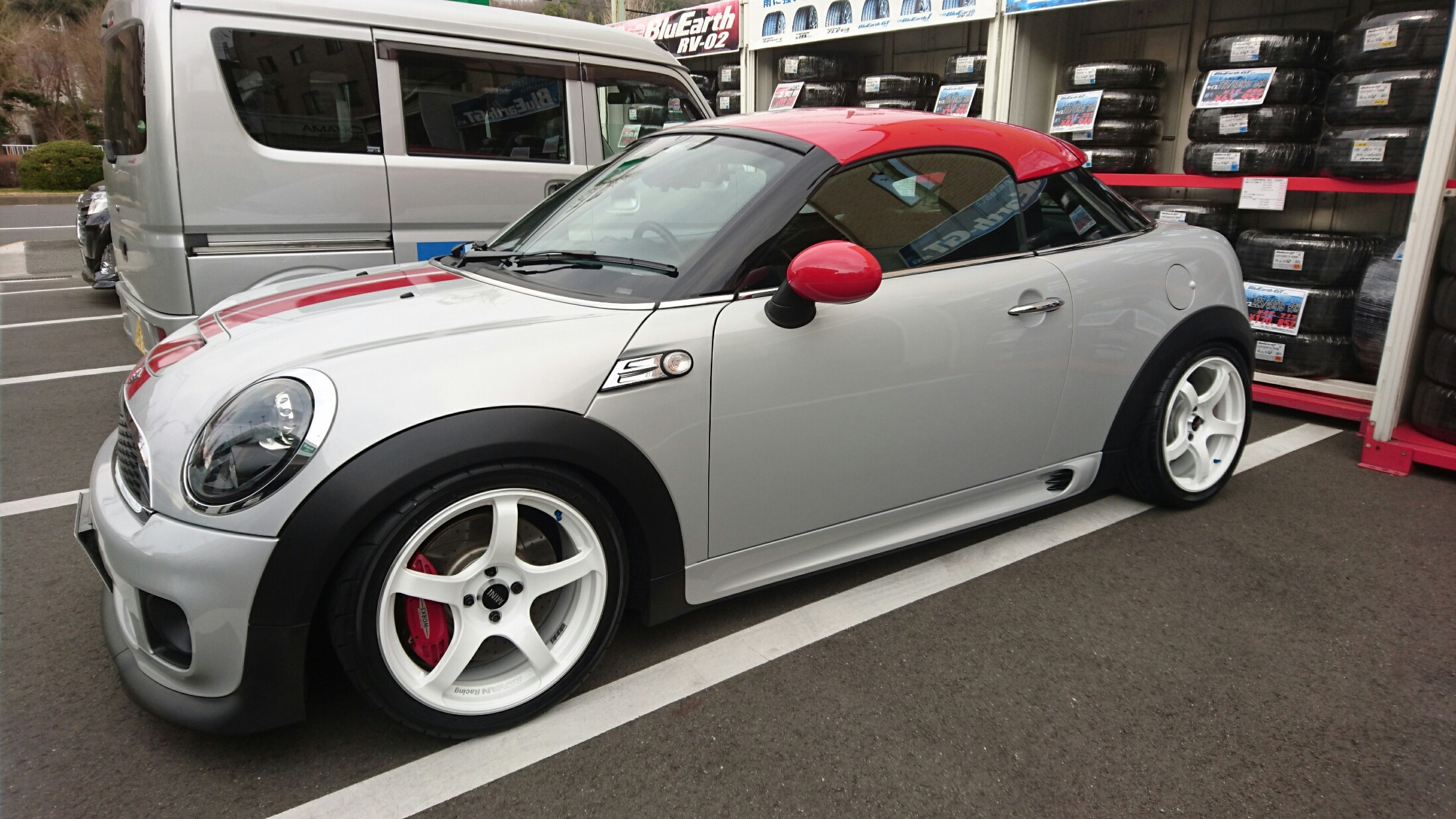 ADVAN Racing TC-4 WMR色+AD08R NEOVAｾｯﾄ　装着完了