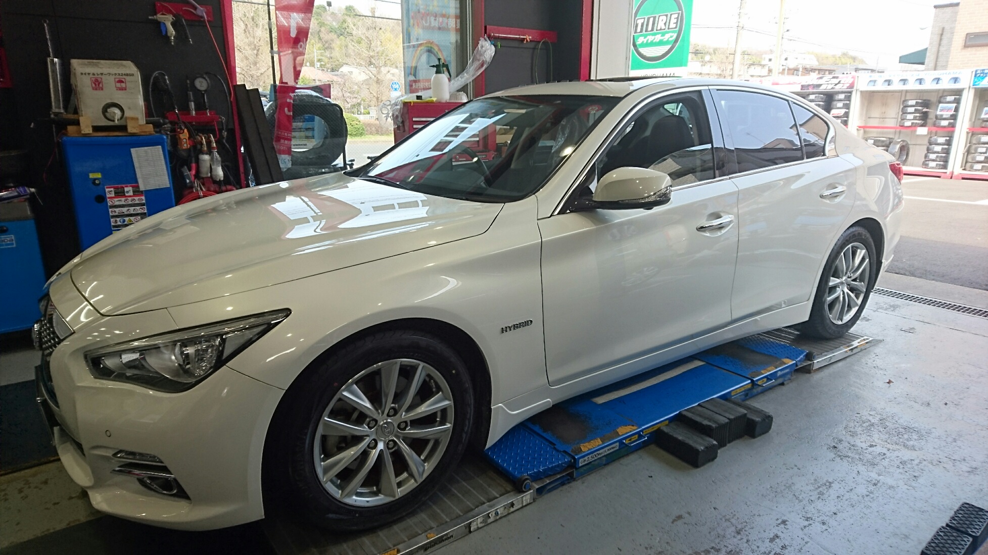 ADVAN Sport ZPS V105S 日産ｽｶｲﾗｲﾝ350GTに装着です。