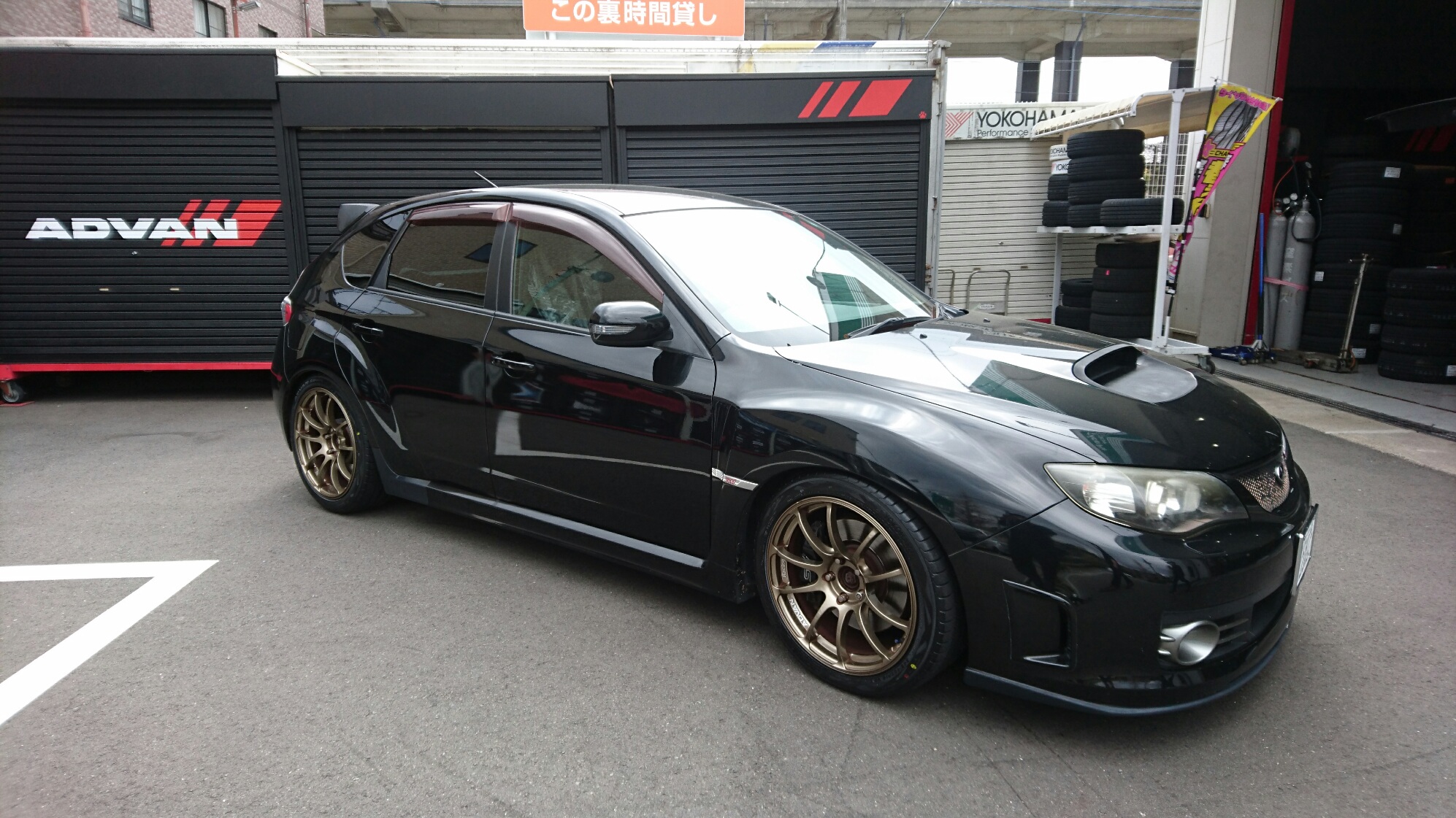 ADVAN Sport V105 SUBARU インプレッサに装着です。