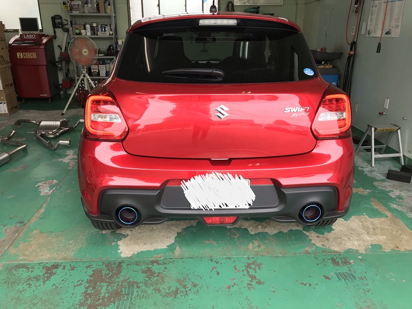 スイフトスポーツ　マフラー交換！！