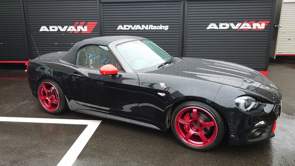 ADVAN Racing TC-4 CRR色　装着完了