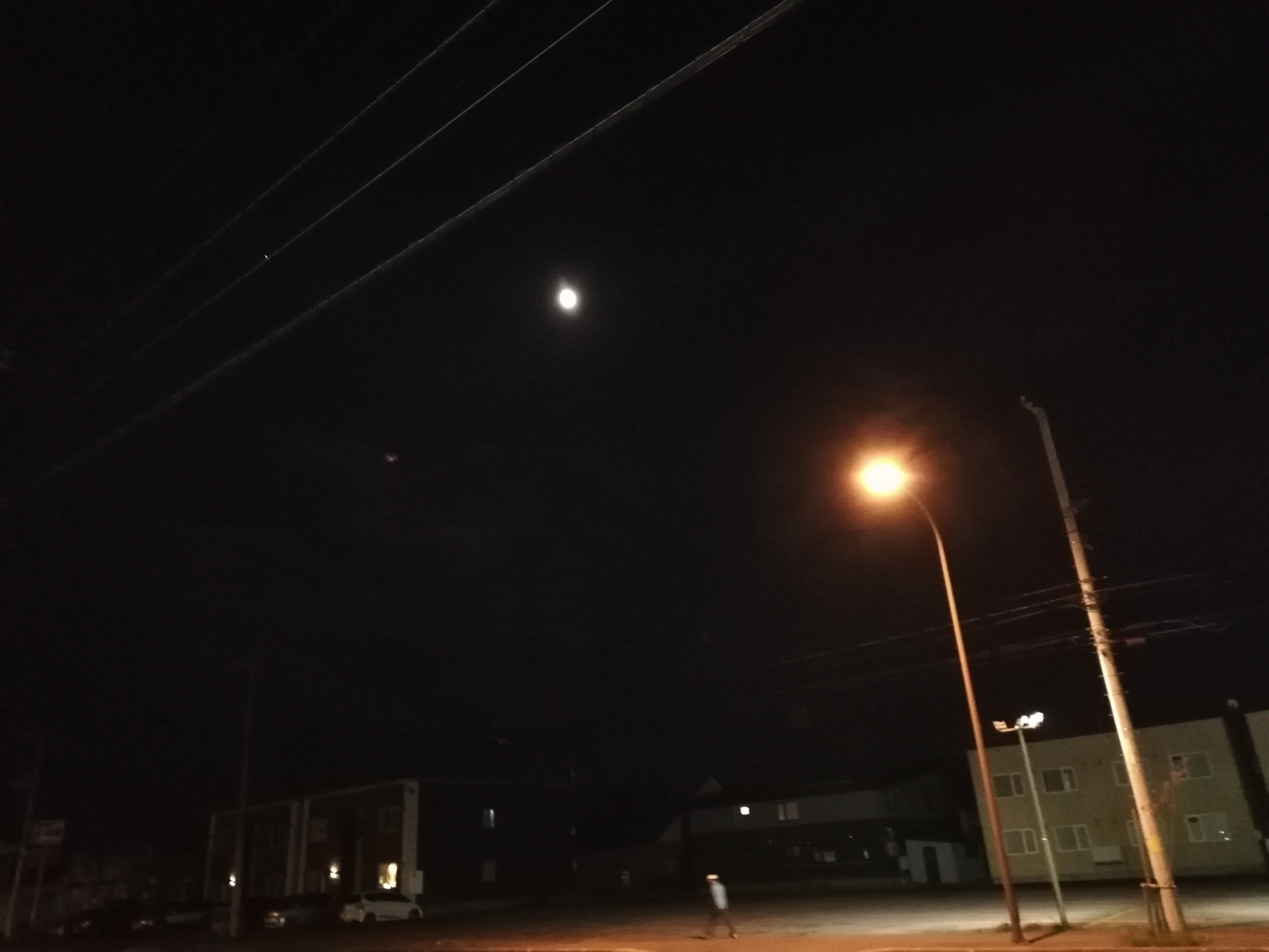 夜空を見上げると