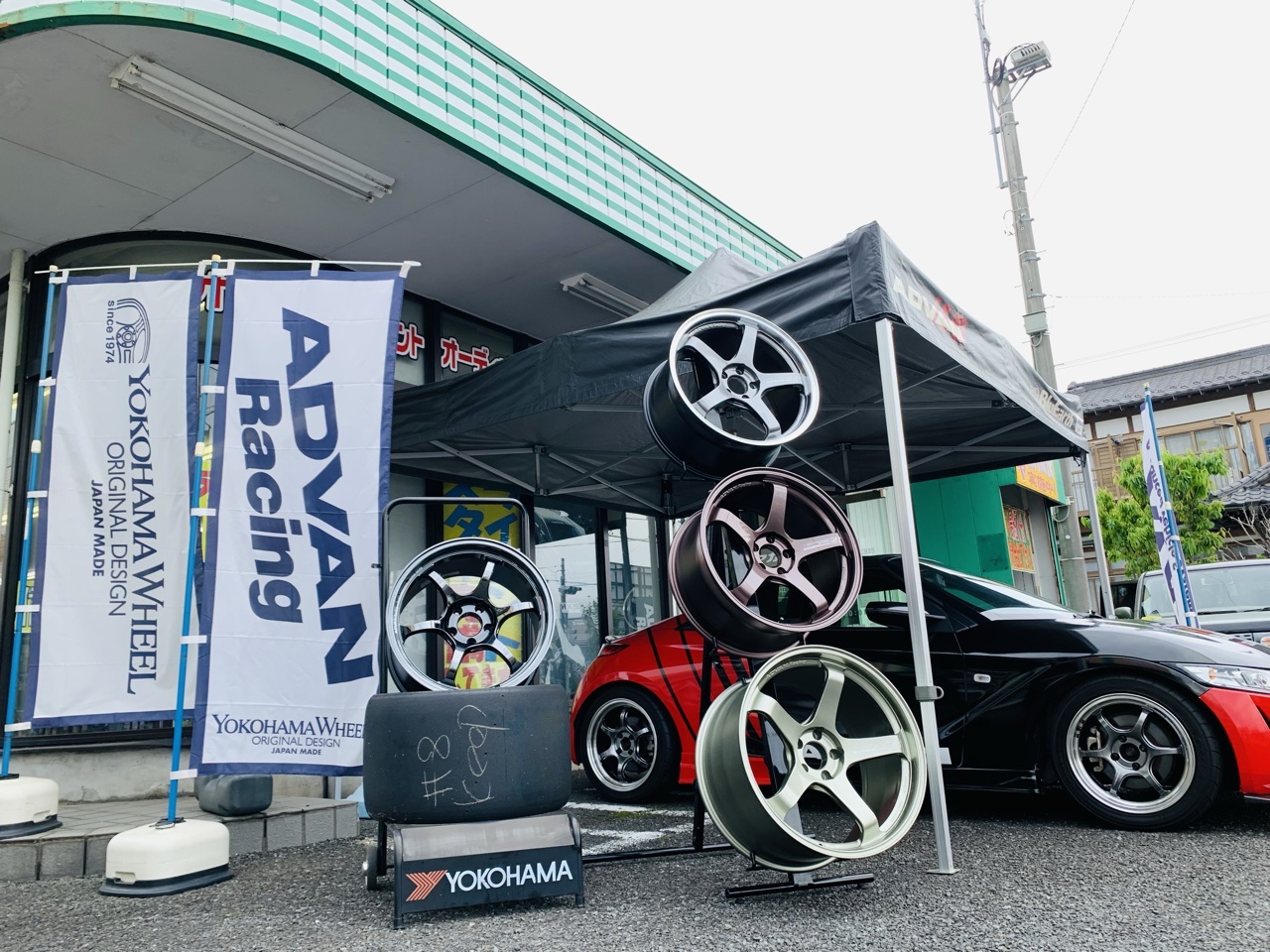 ADVAN YOKOHAMA WHEEL　野外展示会
