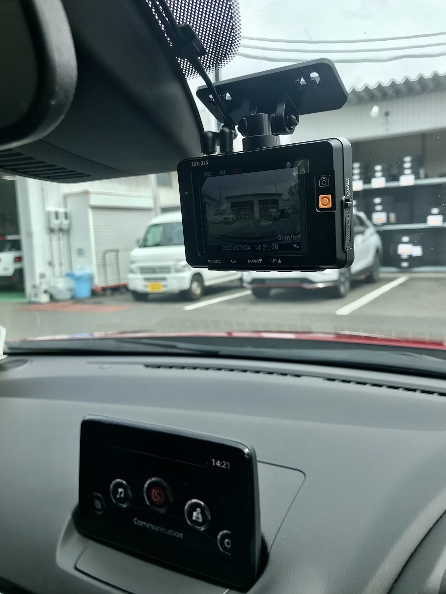 ＣＸ－３　ドラレコ・ＥＴＣ取付け！