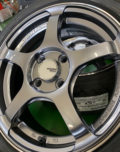 ADVAN Racing TC4 取り付け準備完了！