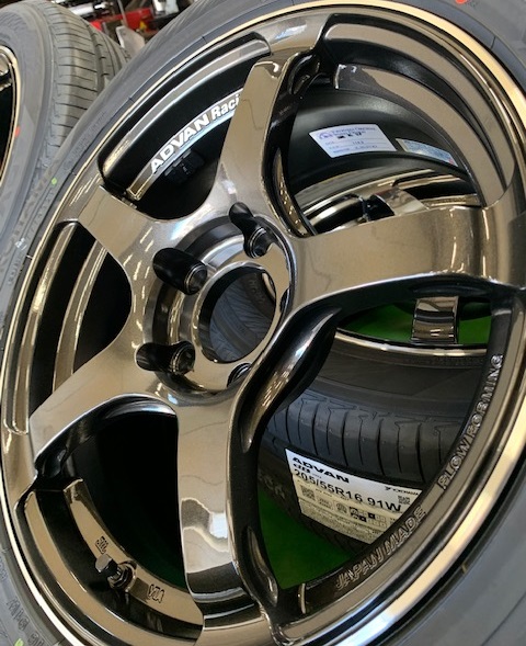 ADVAN Racing TC4 取り付け準備完了！