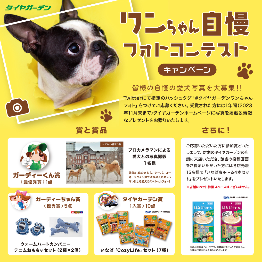 ワンちゃんと楽しむWキャンペーンその1