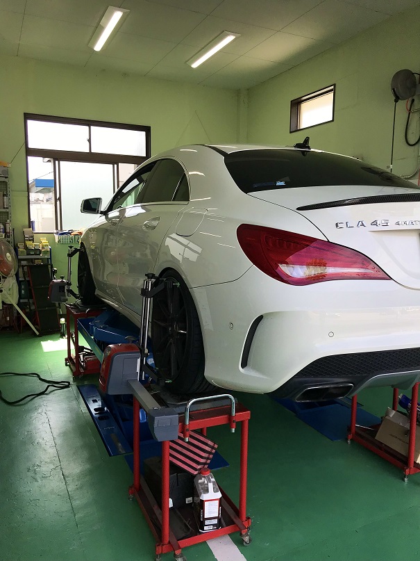 ベンツＡＭＧ　アライメント！