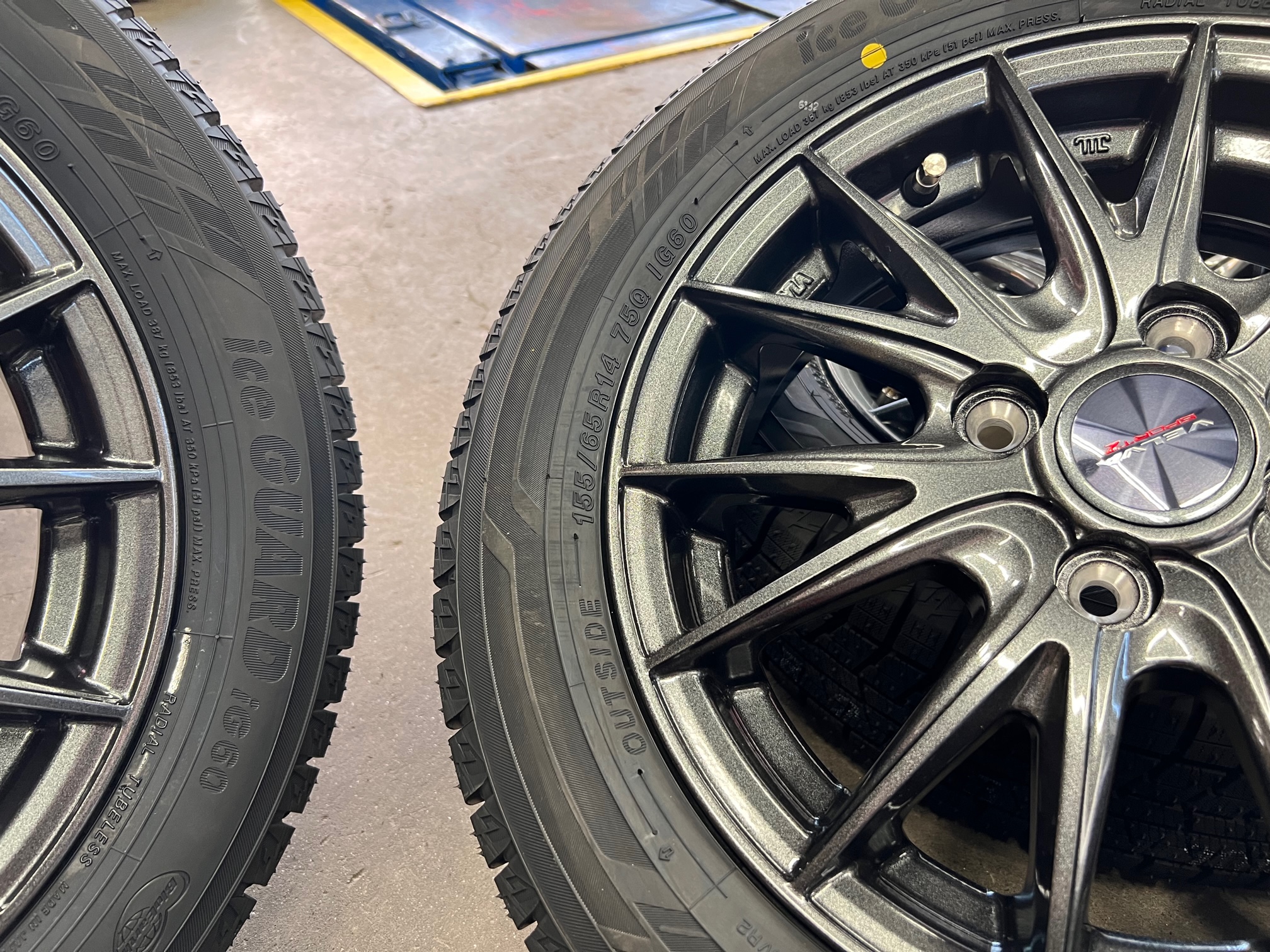 軽自動車に新品セット装着！！