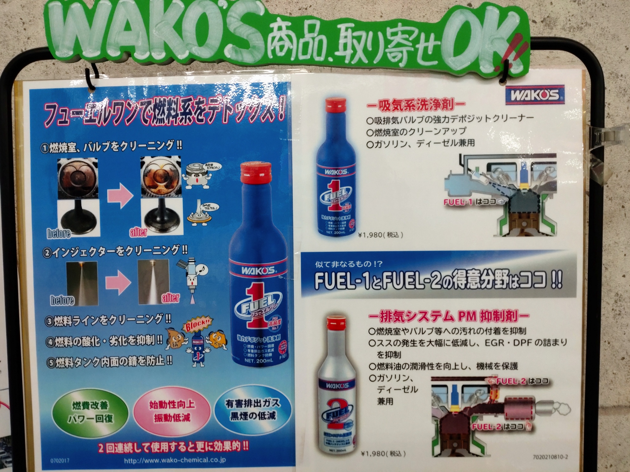 車用のサプリメント剤。