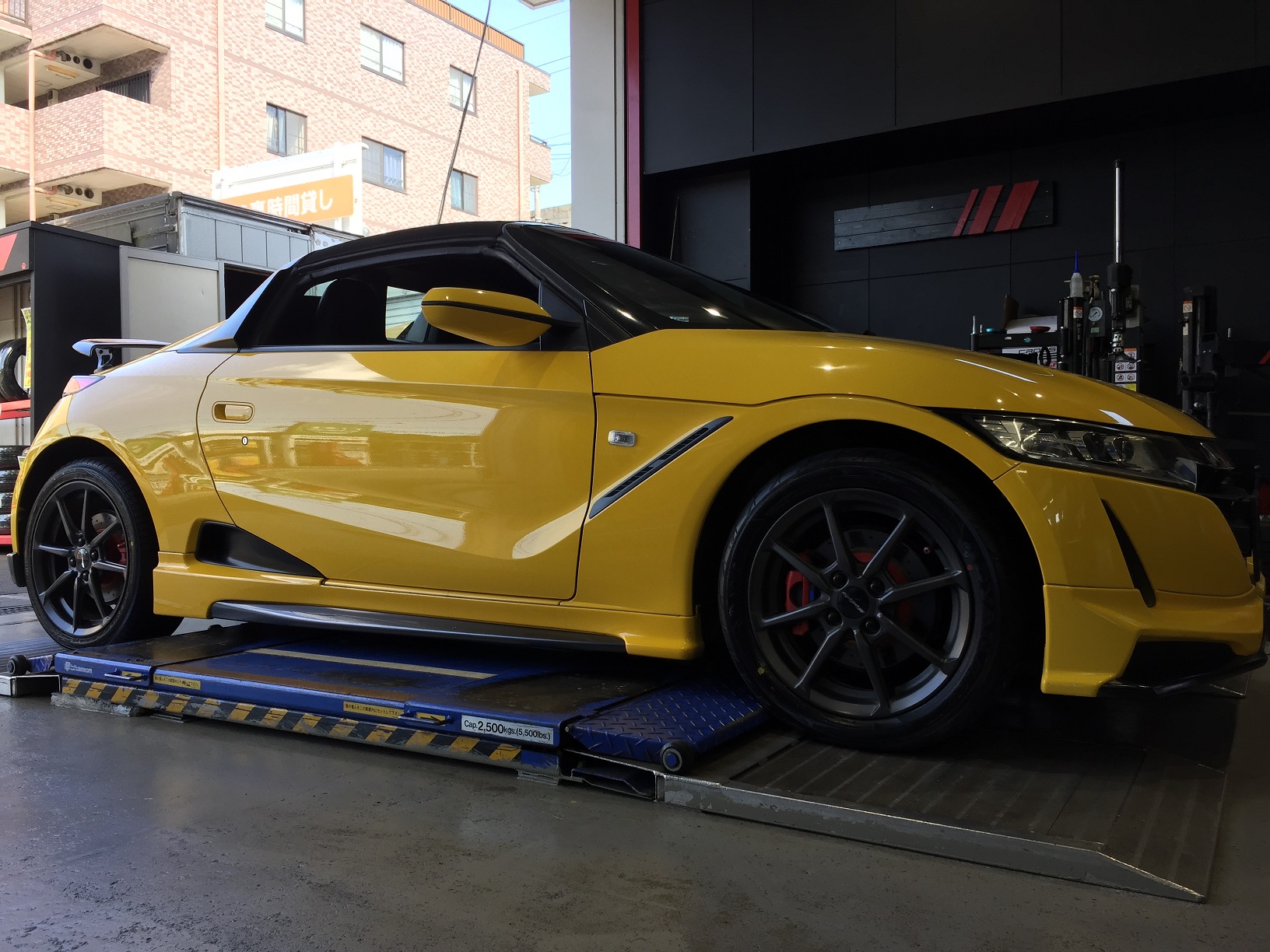 S660 フロントFLEVA リアＢluEarth-GTの組み合わせ(^^)/