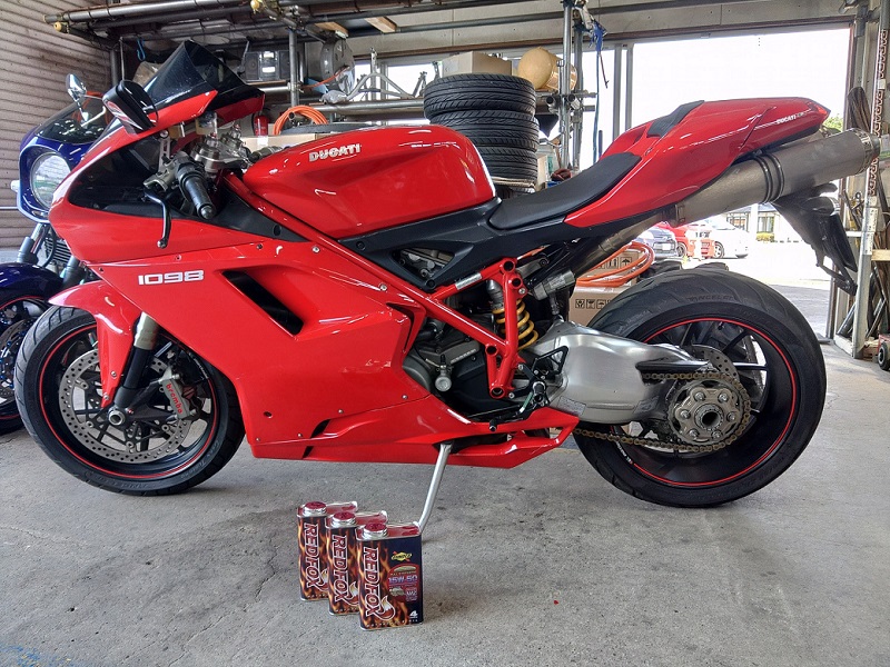 DUCATI 1098 オイル交換