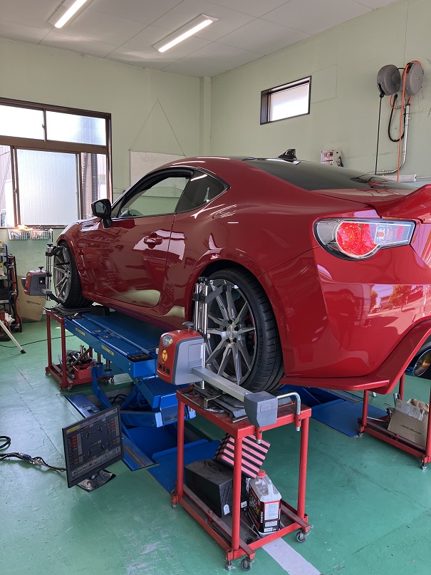 BRZ　アライメント！