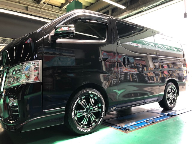 ハイエースにPARADA PA03を装着(^^♪