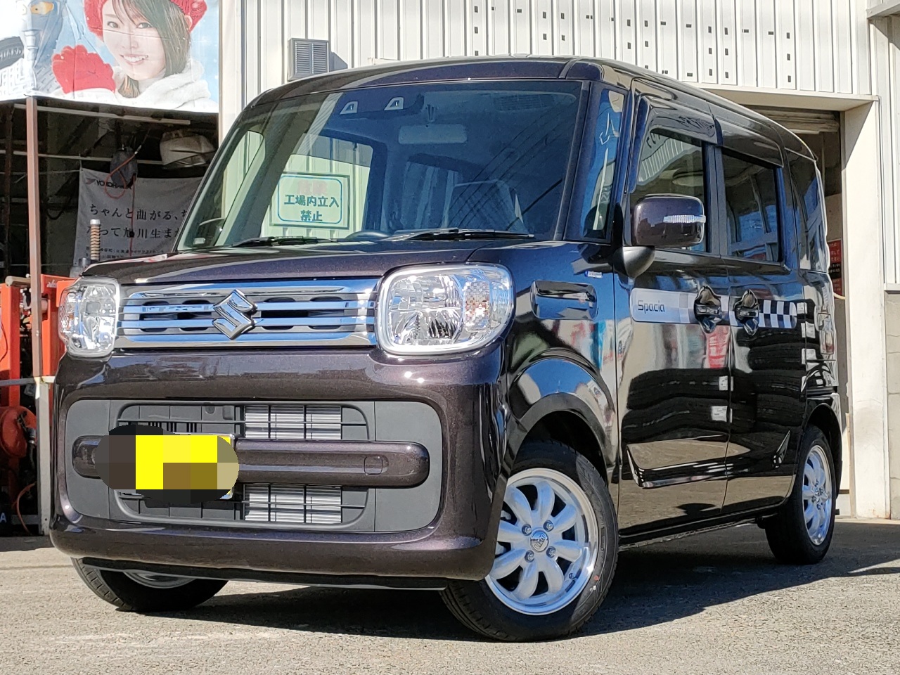 白いホイール