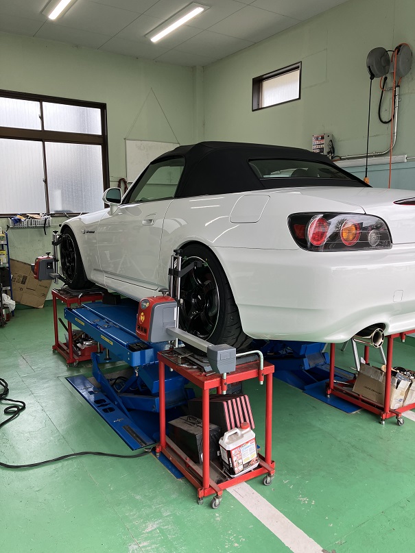 S2000　車高調整・アライメント！