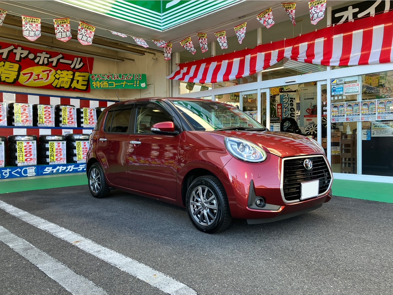 パッソのスタッドレスホイールセット
