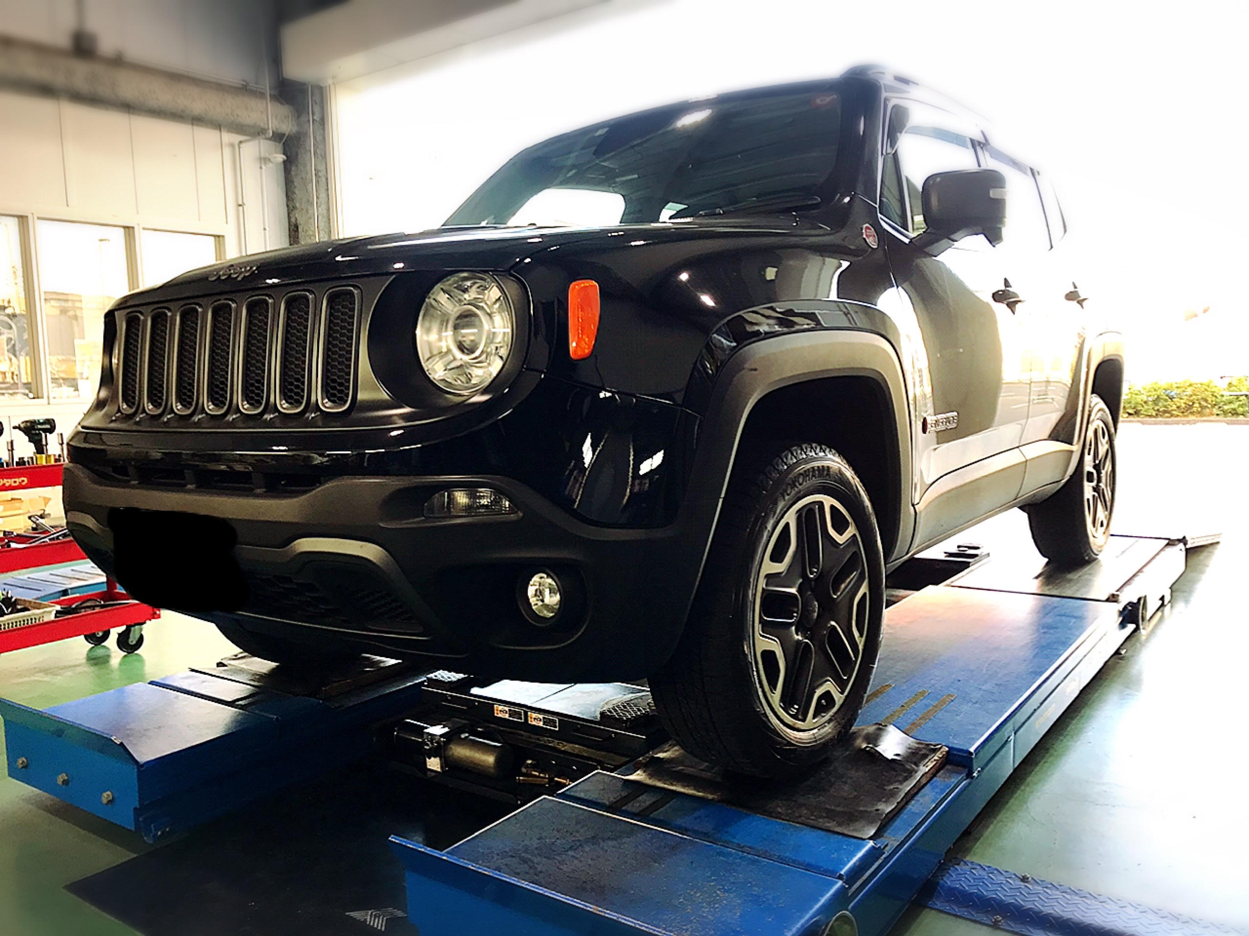 JEEPにアイスガードIG70を交換取り付け作業