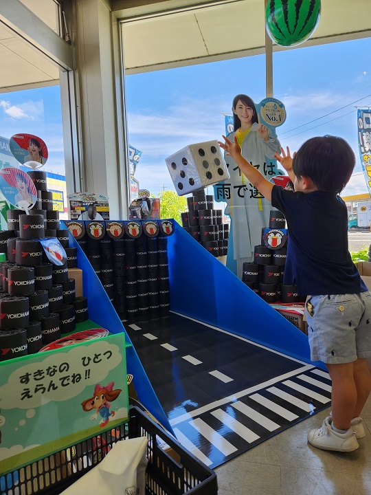 トイレットペーパープレゼントイベント２日目午前の様子