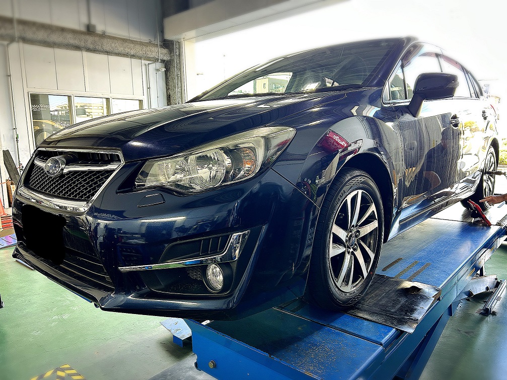 インプレッサに雨の日に強いブルーアースGTを交換お取り付けさせて頂きました。
