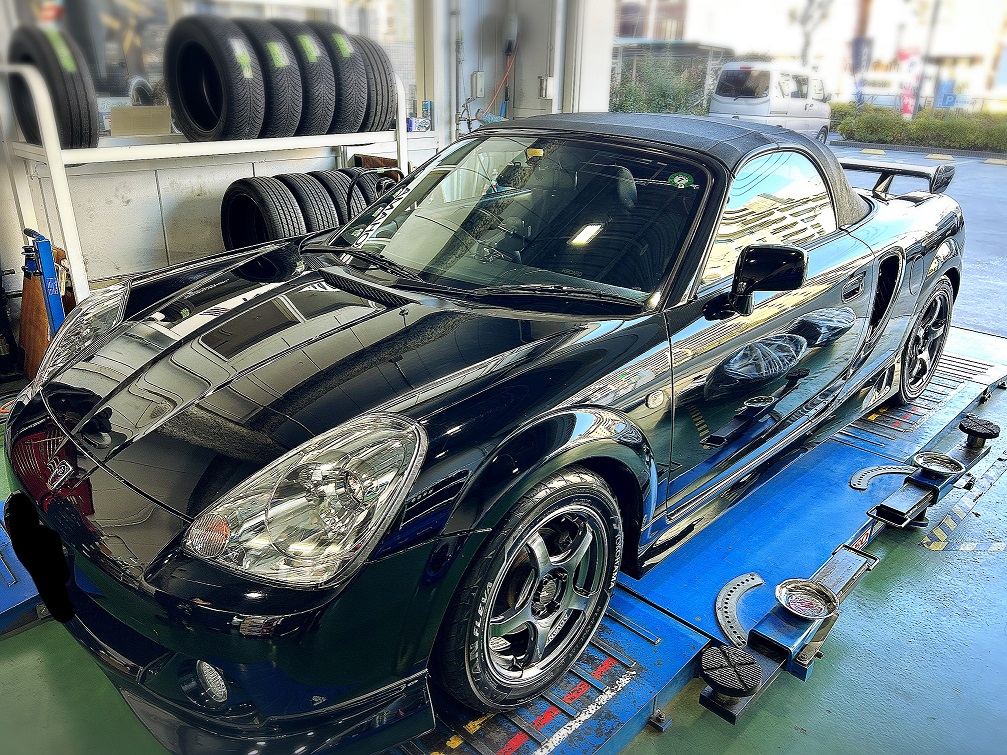 MR-SにV701アドバンフレバ＆アドバンレーシングTC4のお取り付けです！