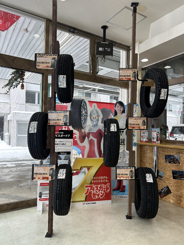 夏タイヤの展示始まりました！
