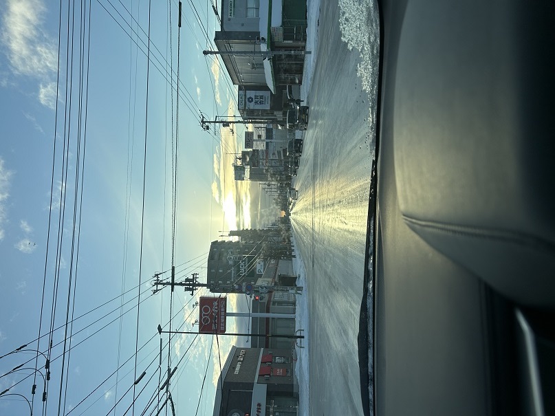 急にツルツル路面
