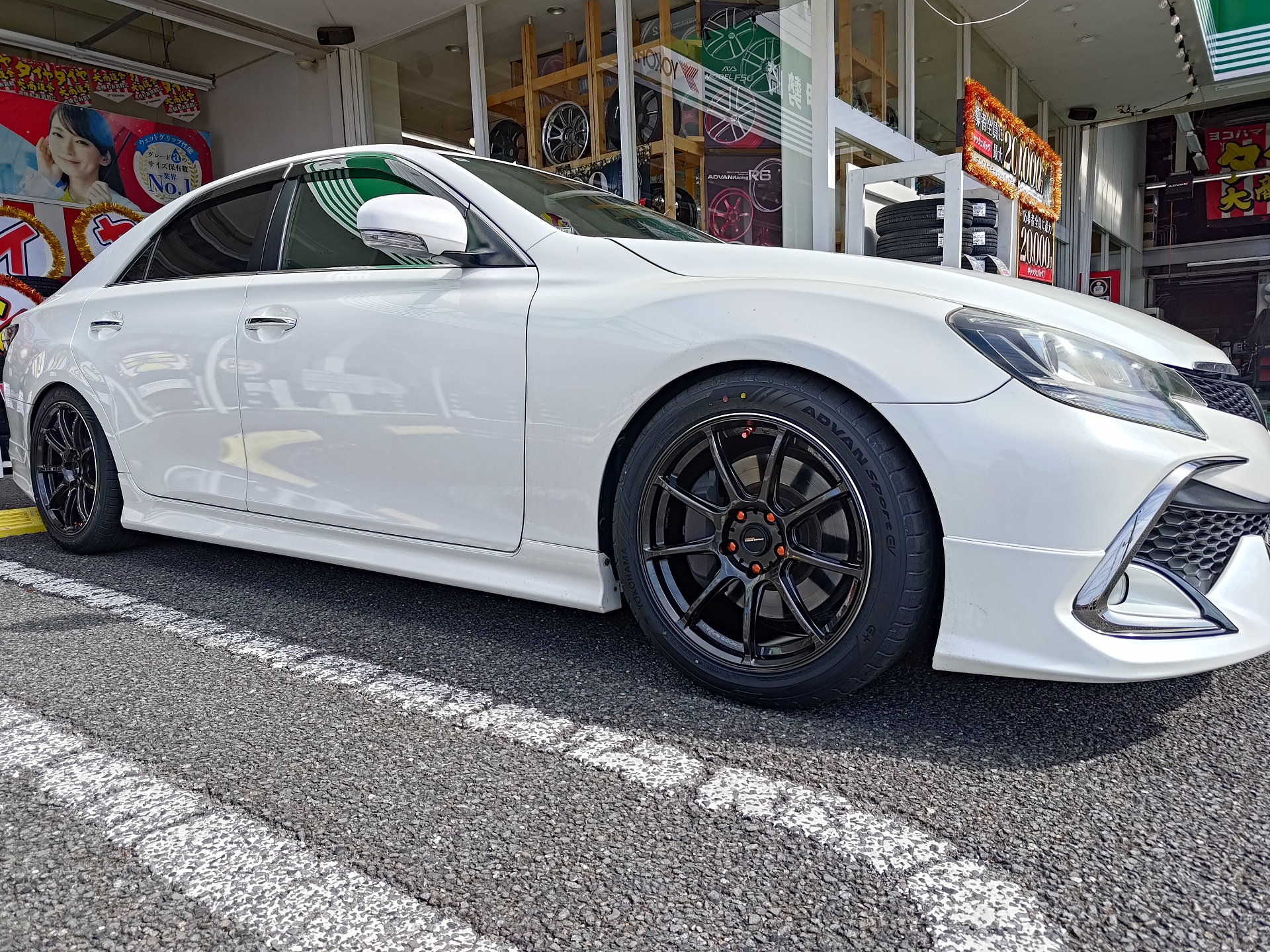 マークXへADVAN Sport EVお取り付け！