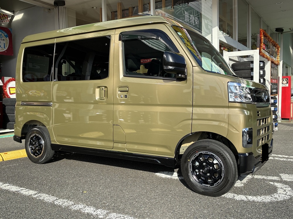 アトレーVAN・MAD CROSS GRACE　納車後ホイール交換！！