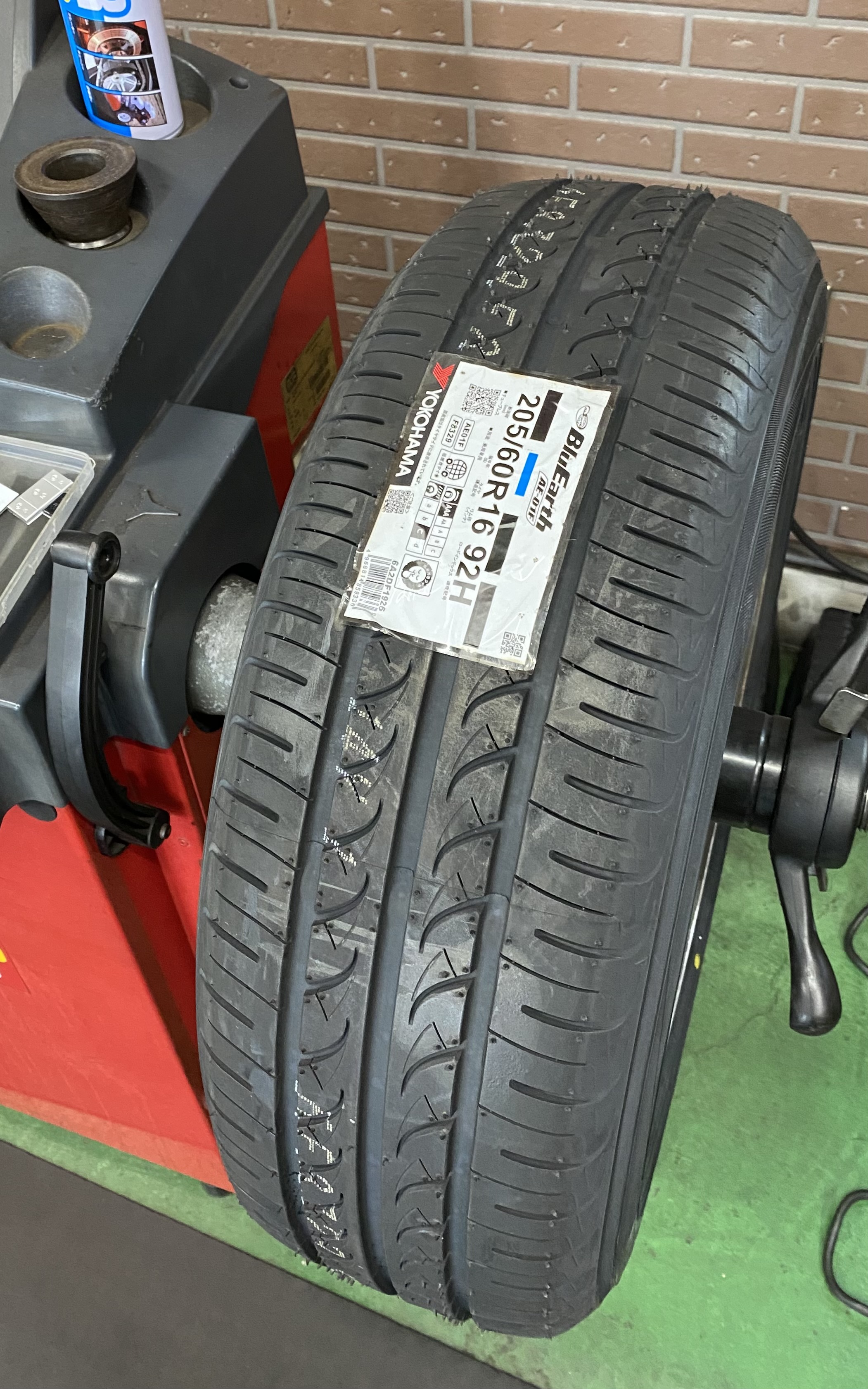 今回のタイヤ交換