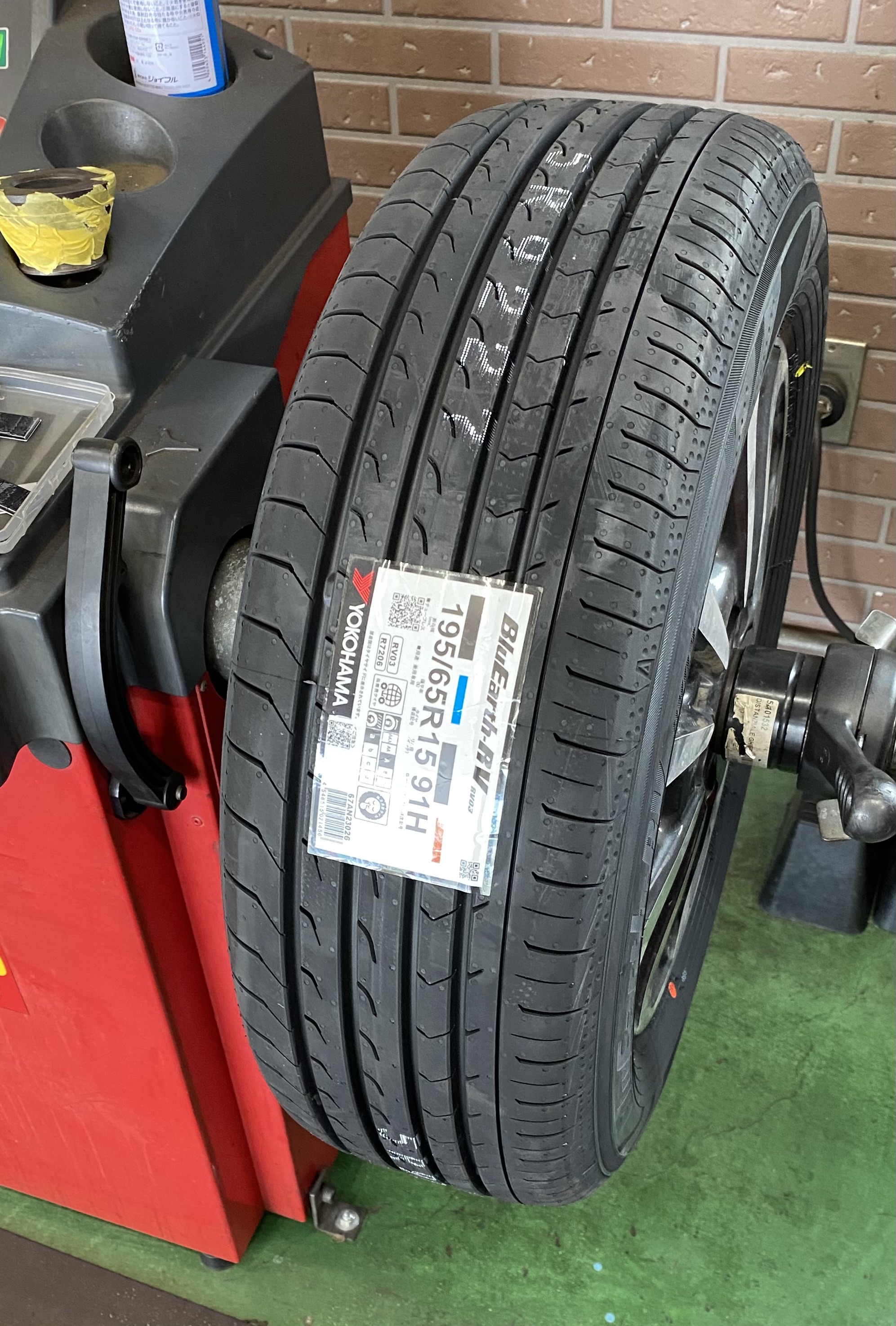 今回のタイヤ交換