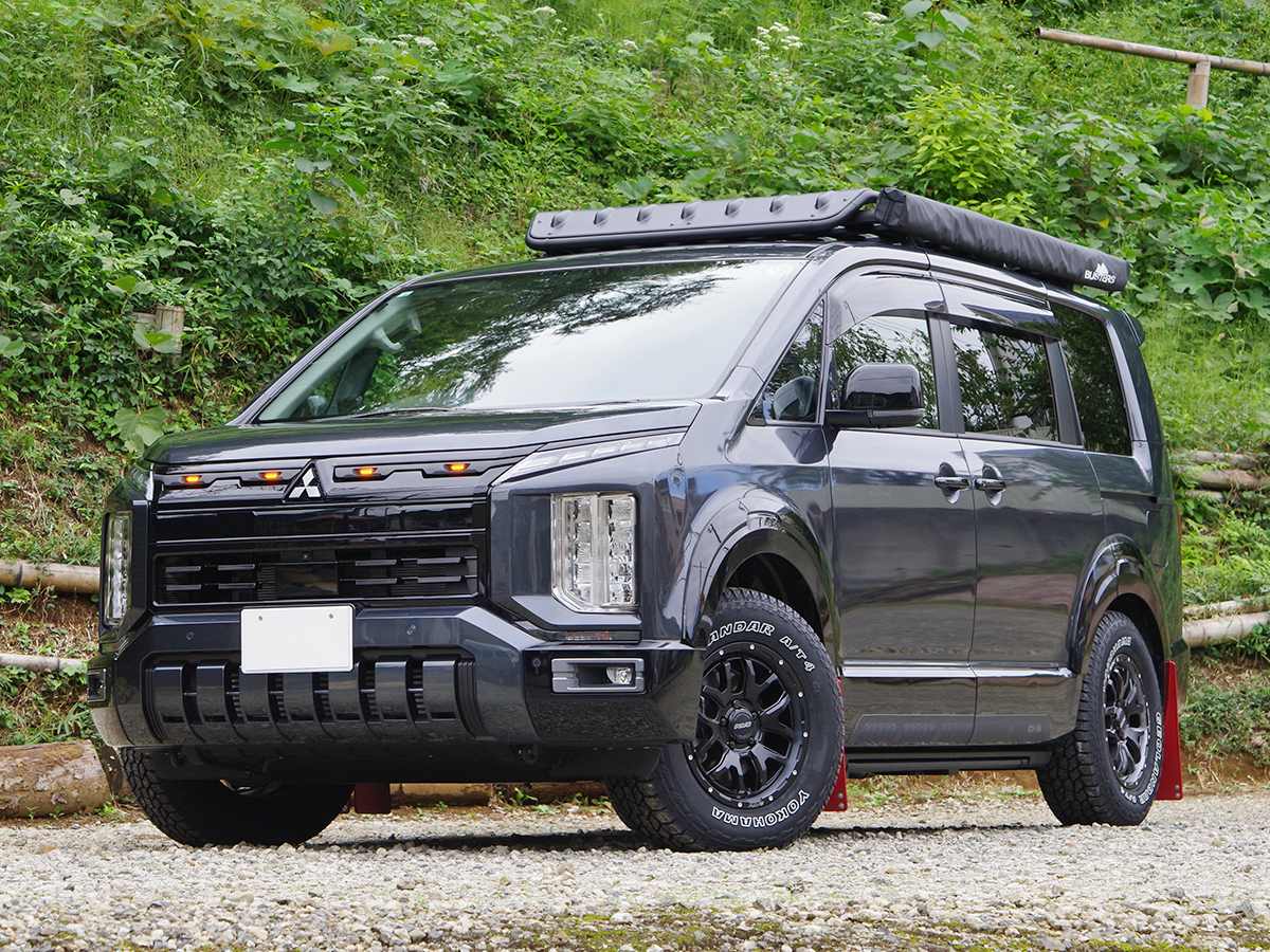 デリカD5　チームデイトナF6ブースト　ジオランダーA/T4で装着